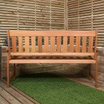 Cartmel Wooden 3-Seater Outdoor Garden Bench