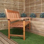 Cartmel Wooden 3-Seater Outdoor Garden Bench