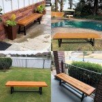 Acacia Wood Picnic Dining Chair Bench