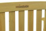 Woodside Outdoor Wooden Two-Seater Garden Bench