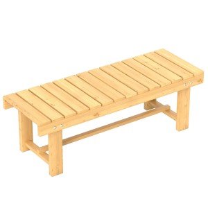 Outsunny 1.1M Patio Loveseat Garden Bench for Two