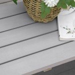 Grey 2-Seater Garden Bench with Wooden Cart