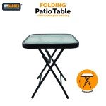 Weather-Resistant Folding Patio Side Table