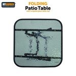 Weather-Resistant Folding Patio Side Table