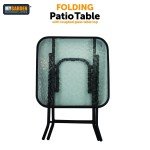 Weather-Resistant Folding Patio Side Table