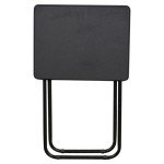 Folding Metal Patio Side Table for Indoor/Outdoor