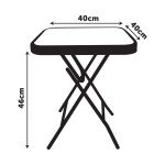 Weather-Resistant Folding Patio Side Table