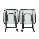 Weather-Resistant Folding Patio Side Table