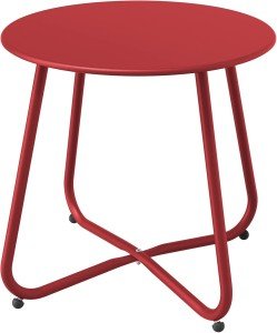 Round Outdoor Side Table for Garden or Patio