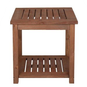 Wooden Square Coffee Table for Garden & Patio