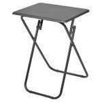 Folding Metal Patio Side Table for Indoor/Outdoor