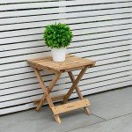 Woodside Folding Wooden Coffee Table for Garden