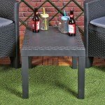 Rattan-Style Outdoor Coffee Side Table