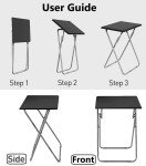 Folding Patio Side Table for Indoor and Outdoor