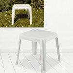 White and Grey Garden Coffee Table and Lounger