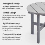 Grey Round Adirondack Outdoor Side Table