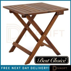 Folding Wooden Garden Table for Patio and Picnic