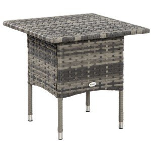 Modern Mixed Grey Rattan Outdoor Coffee Table