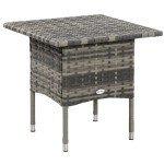 Modern Mixed Grey Rattan Outdoor Coffee Table