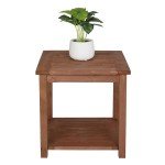 Wooden Square Coffee Table for Garden & Patio