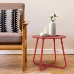 Round Outdoor Side Table for Garden or Patio