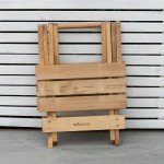 Woodside Folding Wooden Coffee Table for Garden