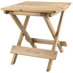 Woodside Folding Wooden Coffee Table for Garden