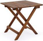 Folding Wooden Outdoor Garden Patio Coffee Table