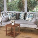 Wooden Square Coffee Table for Garden & Patio