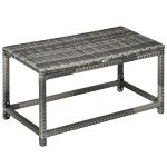 Grey PE Rattan Outdoor Coffee Table