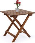 Folding Wooden Outdoor Garden Patio Coffee Table
