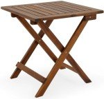 Folding Wooden Garden Table for Patio and Picnic