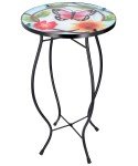Mosaic Round Coffee Table for Garden Patio