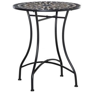 Outsunny 60cm Black Mosaic Bistro Table