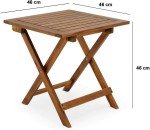 Folding Wooden Garden Table for Patio and Picnic