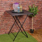 Folding Side Table for Patio and Indoor Use