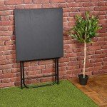 Folding Side Table for Patio and Indoor Use