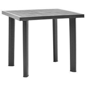 Large Black Square Plastic Garden Table