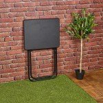 Folding Side Table for Patio and Indoor Use