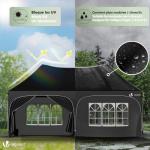 VOUNOT 3x6m Waterproof Pop Up Gazebo with Sidewalls