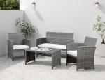 Shintenchi 4-Piece Wicker Patio Furniture Set