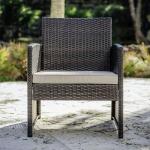3-Piece Wicker Bistro Table and Chairs Set
