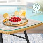 YITAHOME 4-Piece Outdoor Wicker Conversation Set