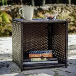 3-Piece Wicker Bistro Table and Chairs Set