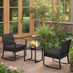 Greesum 3 Piece All-Weather Patio Furniture Set