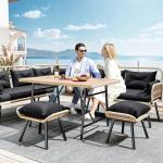 YITAHOME All-Weather L-Shaped Patio Furniture Set