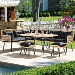 YITAHOME All-Weather L-Shaped Patio Furniture Set