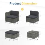 Wisteria Lane 5 Piece Outdoor Wicker Sofa Set