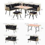 YITAHOME All-Weather L-Shaped Patio Furniture Set