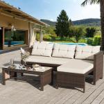 Shintenchi 3-Piece Wicker Patio Furniture Set